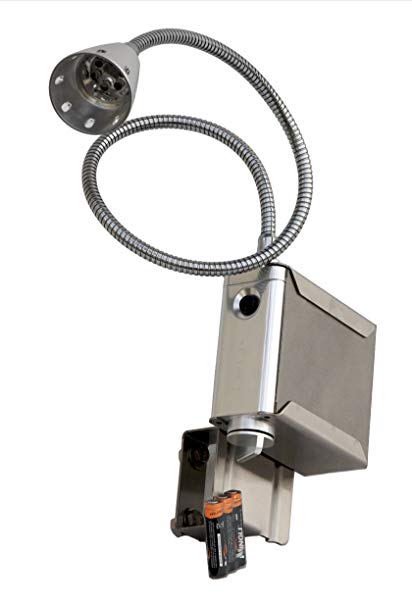 Solaire Stainless Steel Battery-Operated Light for Grills, with Mounting Bracket